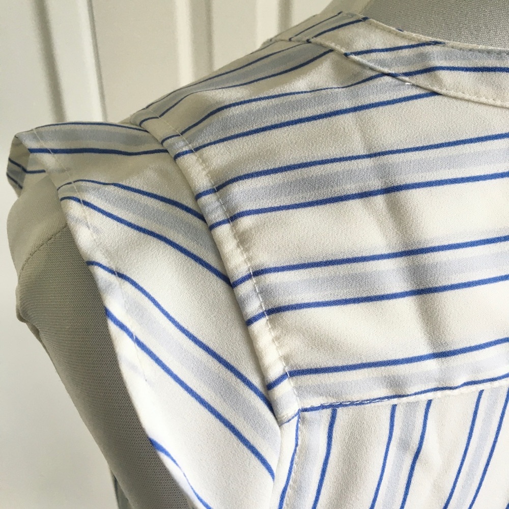 LOFT Striped Sleeveless Top - Picture 6 of 8